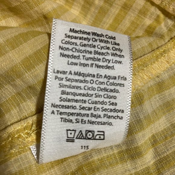 Terra & Sky Top in Gold with Ruffle on Bodice Gives all the Boho Vibes Size 2X - Picture 6 of 6